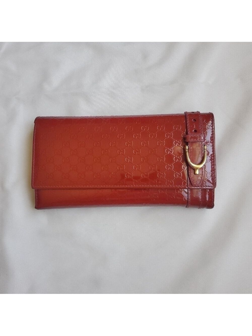 GUCCI Monogram Vernis Leather Wallet Cardholders